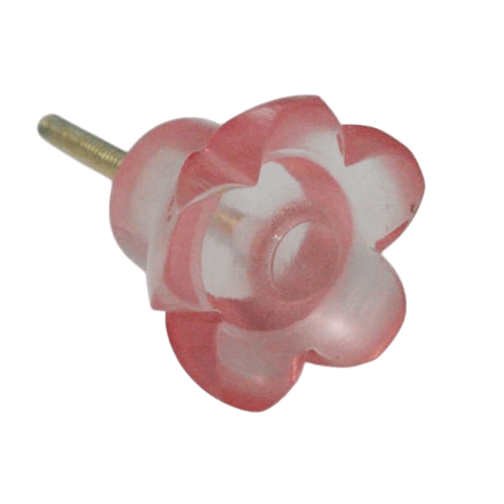 IRON & RESIN FLOWER KNOB (POLISH)